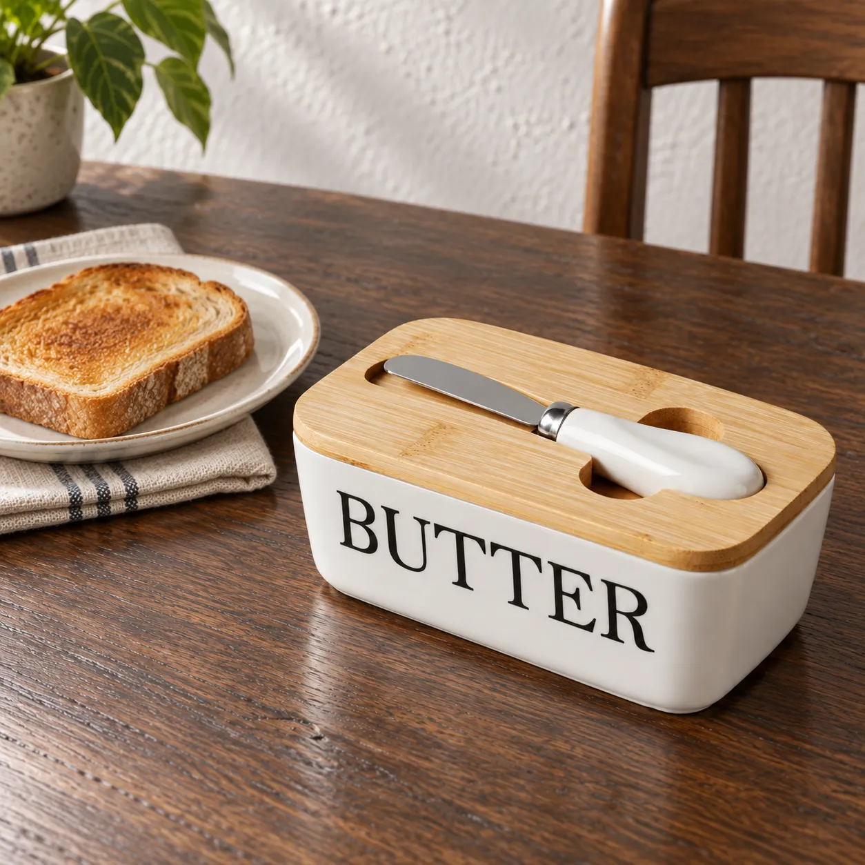 Margot Butter Dish: in context; styling objects not included